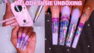 UNBOXING MELODY SUSIE LIMITED EDITION SM200F DRILL | Polygel Nail Tutorial