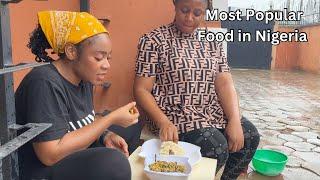 Cooking Most  Popular FOOD in NIGERIA | EBA and EGUSI | what 5 dollars can cook