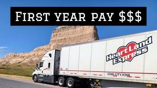 My Pay as a First Year Driver with Heartland Express $$$