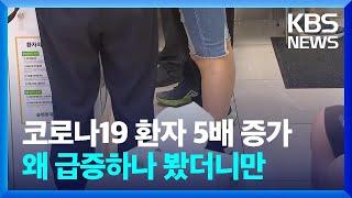 코로나19 환자 5배 증가…왜 급증하나 봤더니만 / KBS  2024.08.02.