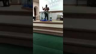 Elder Atiba Sonnebeyatta at Faith Tabernacle Church - August 2018