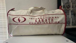 Bruce Lee Tournaments & Demonstrations and original Karate Championships programs display case!