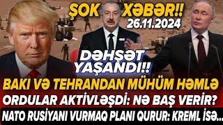 TƏCİLİ! Əsas xəbərlər 26.11.2024 (Xəbər Bələdcisi) xeberler, son xeberler bugun 2024