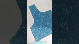  simple pattern blouse design  for cotton saree # priya's fashion diary #