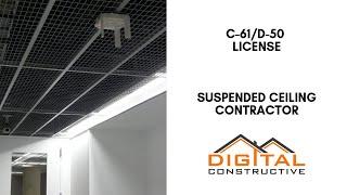 Suspended Ceiling Contractors: C-61/D-50 License - Complete CSLB License Guide