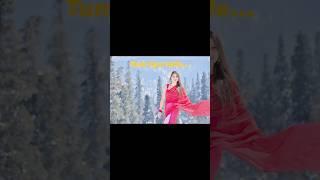 I wore saree in -10°C #snow #saree #gulmarg #bollywood #kashmir #travelvlog #travel #shorts #foryou