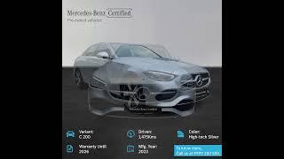 Buy Mercedes Benz Certified C 200 High-tech Silver. #MercedesBenzCertified  #mbsilverarrows #cclass