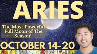 ARIES - Full Moon In YOUR SIGN Has Enormous Impact! October 14-20 Tarot Horoscope