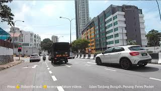 Tanjung Bungah main road, Penang, Malaysia.