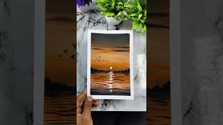 sunset painting ️ #art #painting #acrylic @MyArtShine @wowartpainting @Joonyart