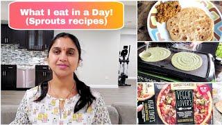 మేము What I Eat in a Day Indian |Home Theater | Telugu Vlogs from USA| Sprouts Moong Ulavalu recipes