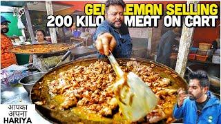 150/- Rs Only Gurgaon Gentleman ka Bhuna Meat, Tawa Chicken, Cocktail Chicken | Street Food of Delhi