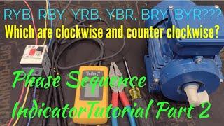 Phase Sequence Indicator Fluke 9040 Tutorial Part 2