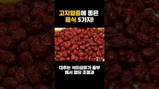 고지혈증에 정말 좋은 음식 5가지!