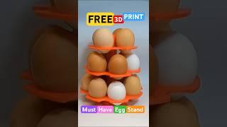FREE  3D Printed Egg Stand – You Won’t Believe How Handy It Is! #3dprinting