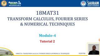 Lecture video_18MAT31_Module4_Tutorial 2_B Jyothi