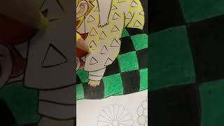  DEMON SLAYER COLORING BOOK 1 (TOOK ME 5 HOURS)
