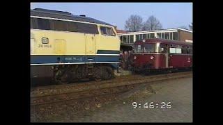 1.Teil Führerstandsmitfahrt IBSE 29.02.1992 Güterzugstrecken im Raum Bremen Nienburg