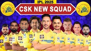 IPL 2025 - Chennai Super Kings New Squad | CSK Full Players List IPL 2025 | CSK Team 2025 | ipl 2025