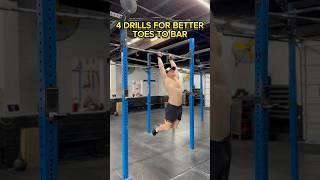 4 DRILLS FOR BETTER TOES TO BAR #shorts #core #abs