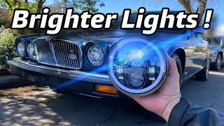 BRIGHTER LIGHTS! Switching My Jaguar Lights to LED