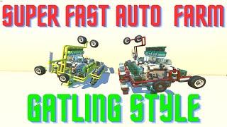 This GATLING STYLE AUTO FARM is FAST | Scrap Mechanic