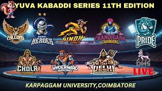 ChandigarhChargers- HyderabadHurricanes| karpagam Academy| Coimbatore-2024-25 #live #yuvakabadi