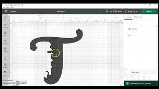 Create a Monogram Name  in Cricut Design Space- Non Traditional #papercraft #monogram