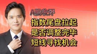 A股收评：大盘尾盘突然拉升，是否调整完毕，短线如何抓反弹