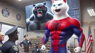 Spider Cat Avenges His Wife#cat #cute #catlover #catvideos #cutecat #aiimages #aicat