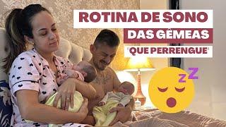 ROTINA DO SONO DAS GÊMEAS | Nosso perrengue da noite