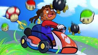 Mario Kart, but Items Rain From the Sky