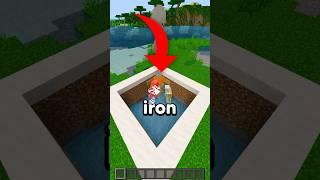 Starter Iron Farm In 1 Minute! #shorts