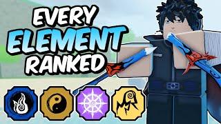 Every ELEMENT Ranked From WORST To BEST in Shindo Life!