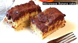 Microwave chocolate banana cake