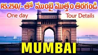 Mumbai Tour Plan Telugu | Mumbai Darshan Bus Service | one day in mumbai | Mumbai budget trip telugu