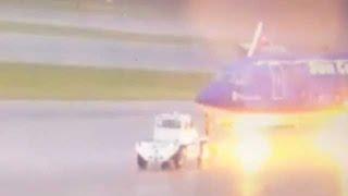 Video shows of lightning striking RSW ground worker