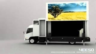 Moible LED Advertising Vehicle Advertising Truck with 3 Sides LED Screen