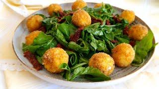 Салата с рукола и топки от сирене  / Arugula salad and cheese balls