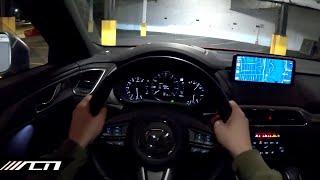 POV Night Drive: 2023 Mazda CX-9 Signature!