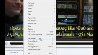 Enable Arabic subtitles with GOM Player!