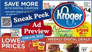 *Lower Prices?* Kroger SNEAK PEEK Ad Preview for 6/4-6/10 | 5x Digitals, NEW Weekly Digitals, & MORE
