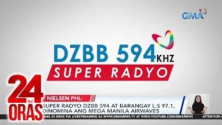 Super Radyo DZBB 594 at Barangay L.S 97.1, dinomina ang Mega Manila airwaves | 24 Oras