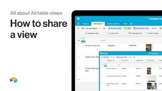 How to share a view in Airtable