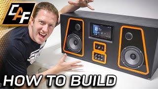 How to Make: STEREO BOOMBOX! I turned OLD Audio Gear into a sound system!