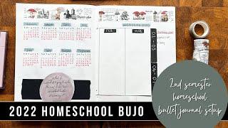 2022 HOMESCHOOL bullet journal setup