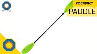 Paddle Meaning | VocabAct | NutSpace