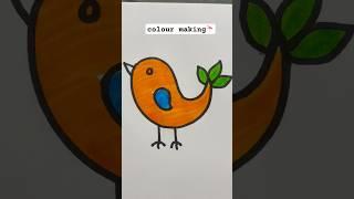 Bird me colour karna #support #supportmychannel #craft #drawing #artscraft #crazy#diy#colors