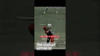 THE AURA OF LETTER "A" || 4K EDIT || HDR || CRICKET FUSION