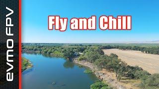 Flying a DJI FPV equipped drone up the San Joaquin River